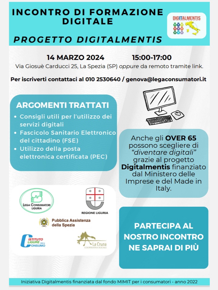 INCONTRO DI FORMAZIONE DIGITALE PER I CITTADINI